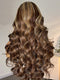 oney Blonde Highlight / Natural Black Loose Body Wave Glueless 13x4 Lace Front Wig 100% Human Hair