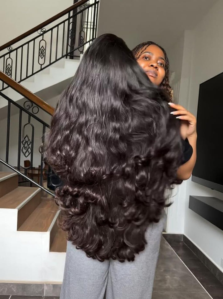Dorsanee Body Wave Loose Curls 250 300 Density 13x4 Lace Front Human Hair Wigs