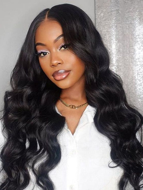 Body Wave Wig Pre Bleached Knots Glueless Put On and Go Wig
