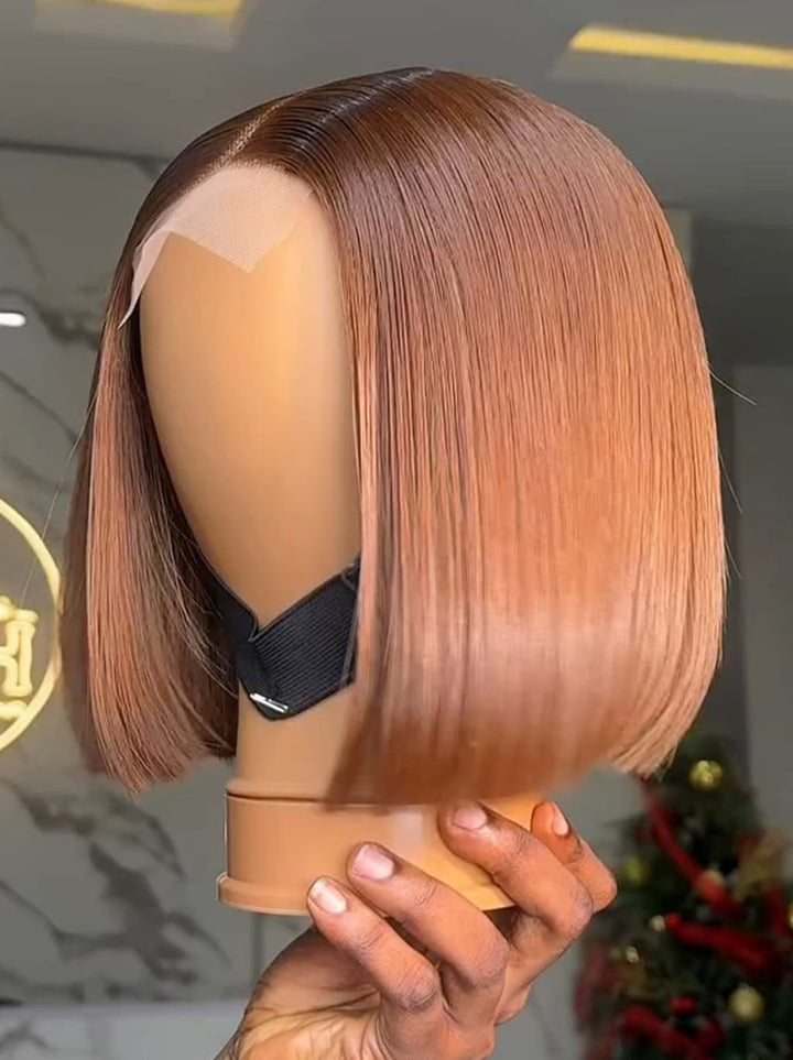 Dorsanee Chic Short Brown Pixie Cut Bob Wigs Mature Women Easy-to-style Straight Hair