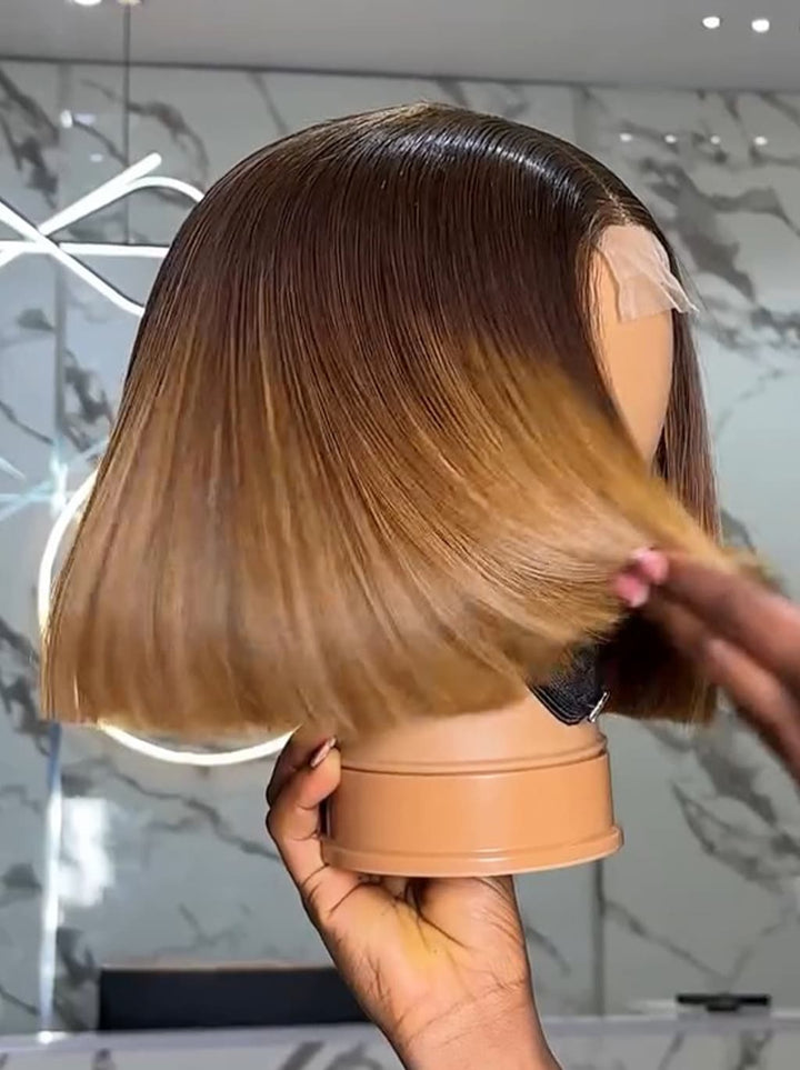 Dorsanee Chic Short Brown Pixie Cut Bob Wigs Mature Women Easy-to-style Straight Hair