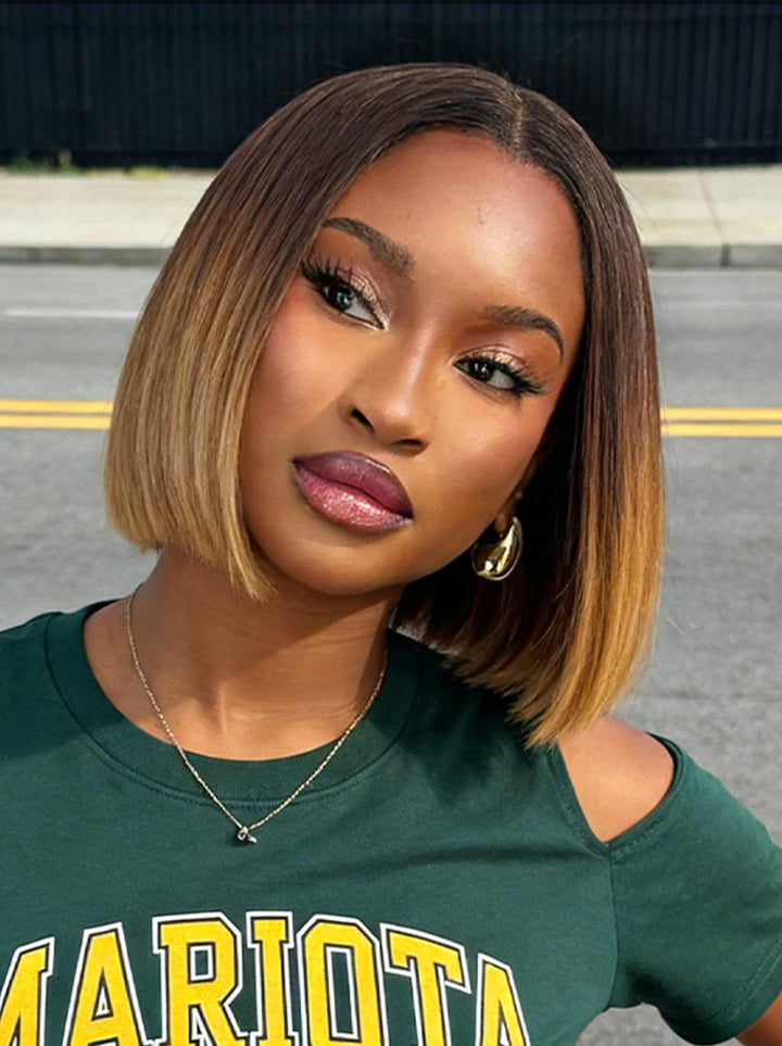 Dorsanee Chic Short Brown Pixie Cut Bob Wigs Mature Women Easy-to-style Straight Hair