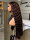 Dorsanee Chocolate Brown Burmese Curly 13x4 Lace Front Human Hair Wig 250 300 Density