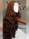 Dorsanee Chocolate Brown Bouncy Loose Wave 300 Density 13x4 Lace Front Human Hair Wigs