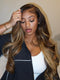 Dorsanee Chocolate Brown Honey Blonde Highlights 13x4 Lace Front Human Hair Wigs
