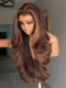 Dorsanee Chocolate Chestnut Brown With Caramel Honey Blonde Highlights 13x4 Lace Front Human Hair Wig