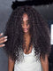 Dorsanee Coily Kinky Curly 250 300 Density 13x4 Lace Front Human Hair Wigs