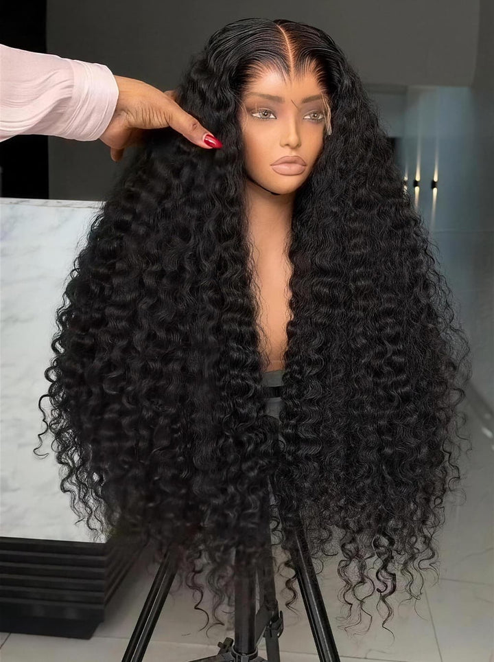 Dorsanee Copper Auburn Orange Brown Deep Curly 250 300 Density 13x4 Lace Front Human Hair Wig