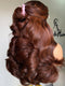 Dorsanee Copper Chestnut Reddish Brown 13X4 Lace Front Human Hair Wigs 250 300 Density