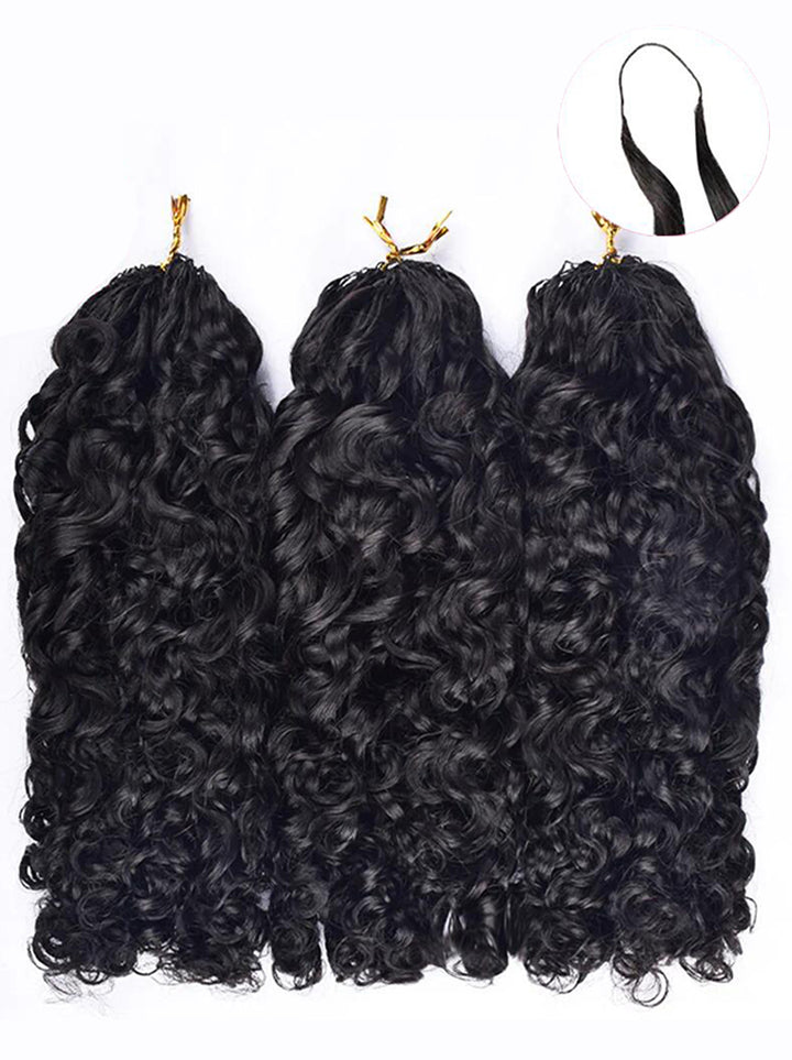 Dorsanee Crochet Burmese Kinky Pissy Curly Human Hair Extensions
