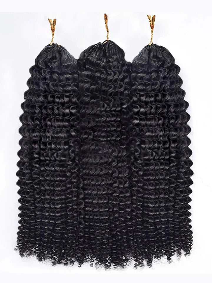 Dorsanee Crochet Burmese Kinky Pissy Curly Human Hair Extensions