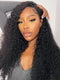 Curly Lace Frontal Wig with Invisible Adjustable Strap HD Lace Human Hair Wig