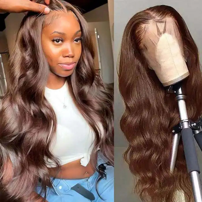 Dorsanee hair body wave brown 360 HD lace frontal wigs-Flash sale 50% OFF