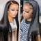 Dorsanee Hair #1B 13x4 HD Lace Front 180% Density Straight Human Hair Wigs For Black Women-buy one get one