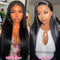 Dorsanee Hair #1B 13x4 HD Lace Front 180% Density Straight Human Hair Wigs For Black Women-buy one get one
