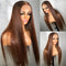 Dorsanee Hair #4 Chocolate Brown Colored 13x4 Lace Front Straight Natural Human Hair Wig For Black Women