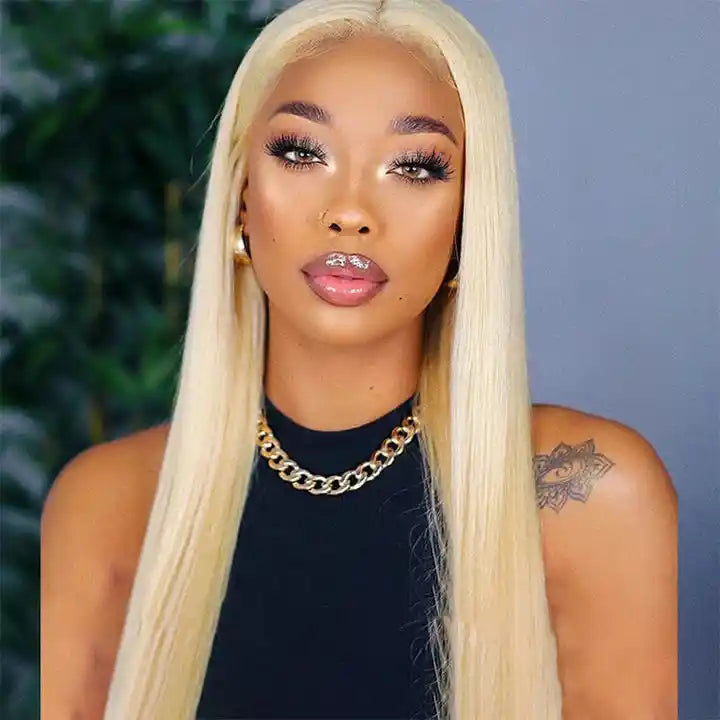 Dorsanee Hair Straight 613 Wigs Blonde 13x4 Lace Front Wigs 200% Density For Black Women