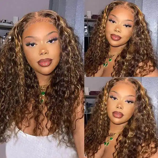 Dorsanee hair deep wave #P4/27 highlight 13x4/4×4 HD lace frontal wigs ,flash sale 50% off