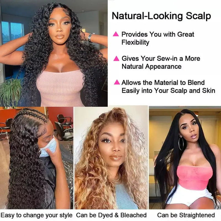 13x4 Kinky Curly HD Invisible Lace Front Wig 180% Density Virgin Human Hair Wig - Dorsanee Hair