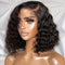 Short Bob Water Wave Lace Front Wigs 13x4 Frontal Human Hair Wig - Dorsanee Hair