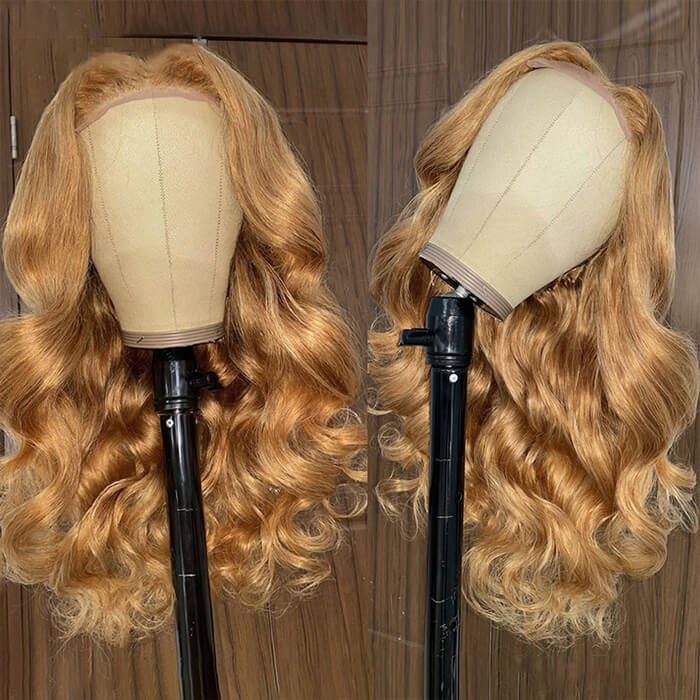 #27 Honey Blonde Body Wave 5x5/13x4 HD Lace Front Human Hair Wig