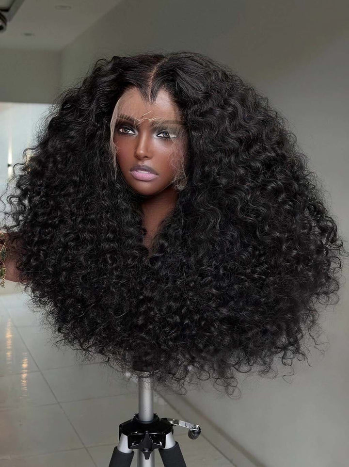 Dorsanee Deep Water Wave Shoulder Length Bob 13x4 Lace Front Human Hair Wigs