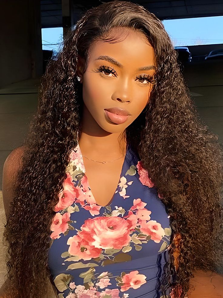 Deep Wave HD Transparent Lace Frontal Wigs Deep Curly Invisible HD Lace Wigs