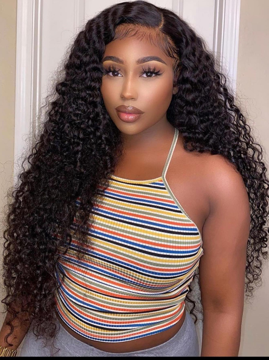 💥Free Wig Order Over $399💥$39 ordr Over $199💥$29 Order Over $299 20 inch 13x4 Lace Frontal Water Wave Wet and Wavy Human Hair Wigs