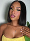 Dorsanee Hair #1B Short Straight Hair Bob Wig 13x4/4x4 Lace Frontal 180% Density Human Hair Wigs For Women