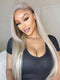 graceekitoko same hairstyle Hottest #P18/613 Blonde Highlight Straight Human Hair Wigs
