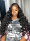 Dorsanee 250 300 Density Loose Deep Wand Curl 13x4 HD Lace Front Human Hair Wig
