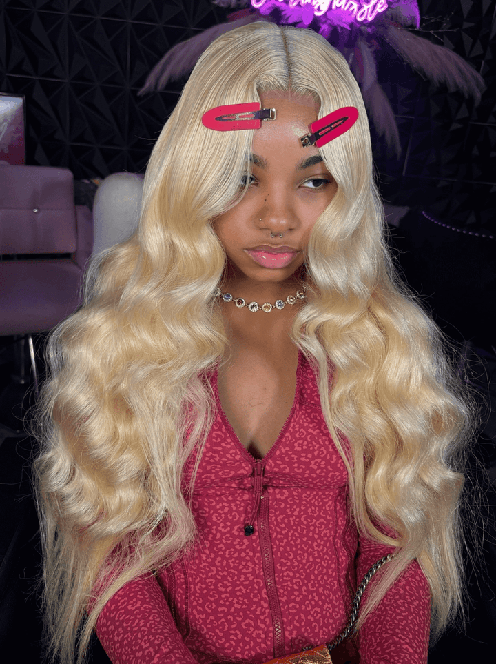Dorsanee 613 Blonde Body Wave 13x4 Transparent Lace Front Virgin Human Hair Wig