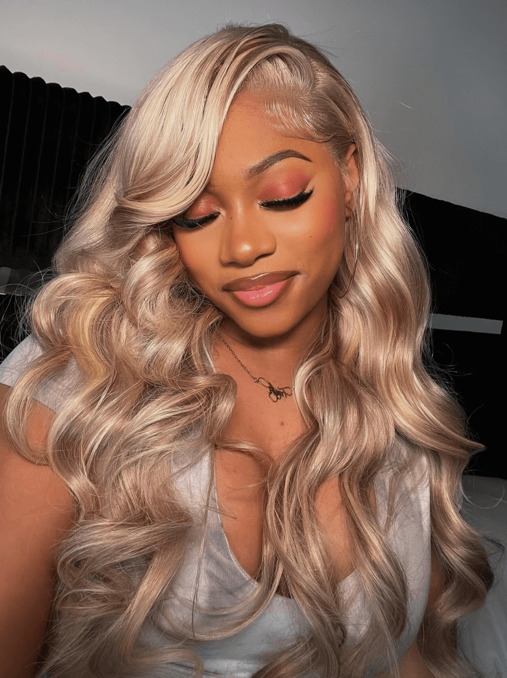 Dorsanee Balayage Blonde Light Brown Body Wave 13x4 Lace Front Human Hair Wig