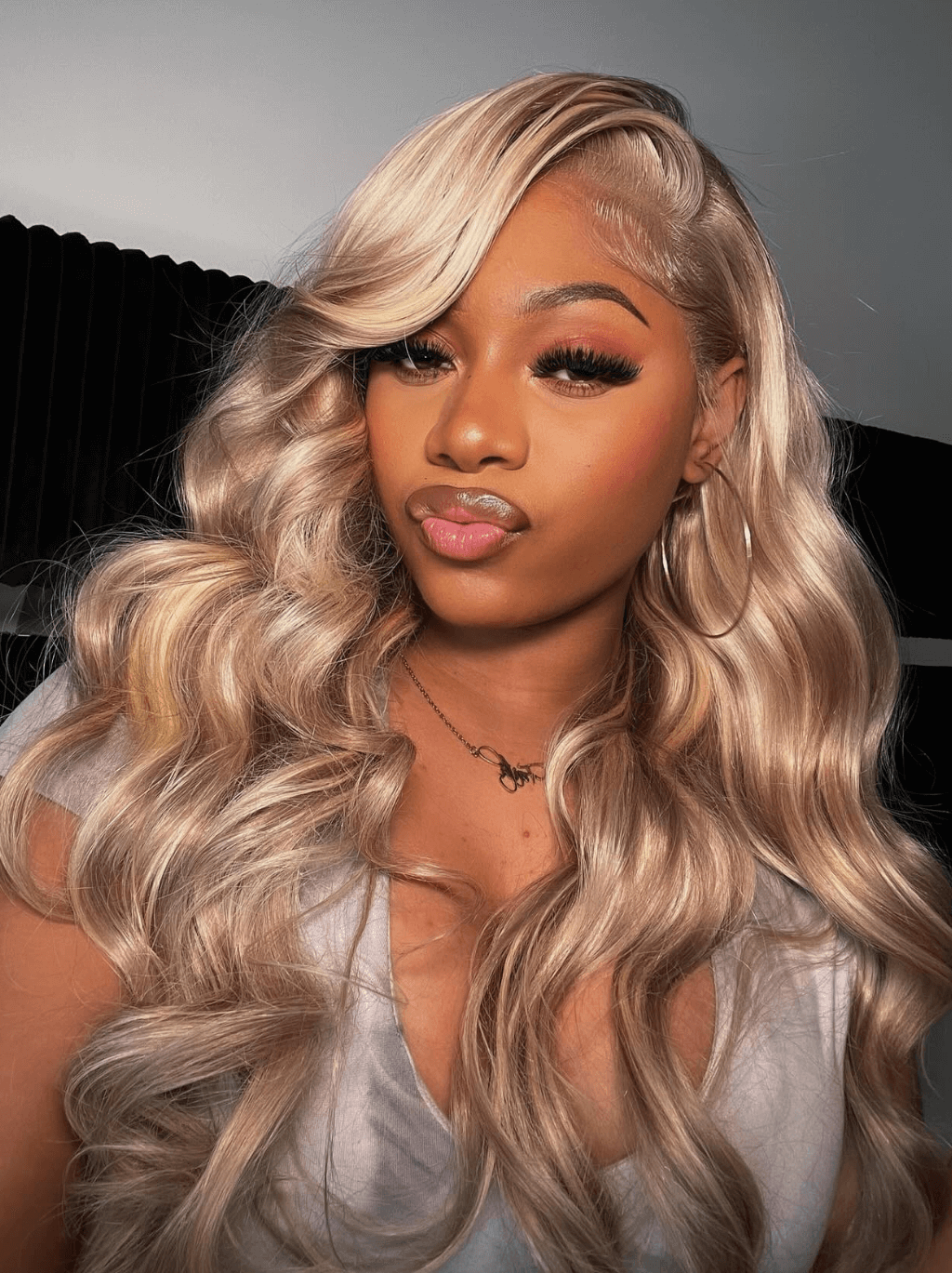 Dorsanee Balayage Blonde Light Brown Body Wave 13x4 Lace Front Human Hair Wig