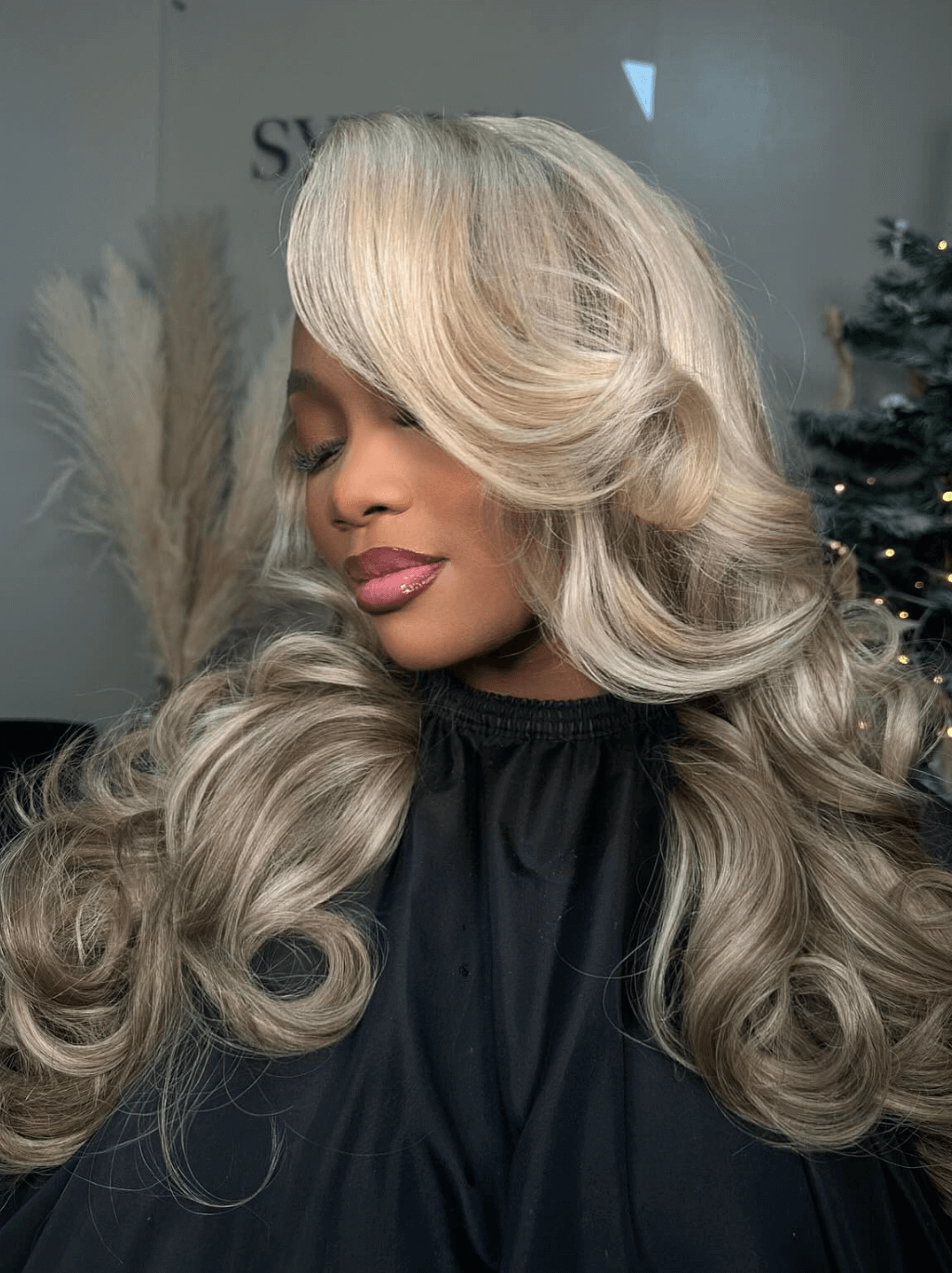 Dorsanee Balayage Grey Light Brown Highlight 13x4 HD Lace Front Human Hair Wigs