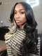 Dorsanee Black With Blonde Streaks 13x4 HD Lace Front Human Hair Wigs