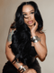 Dorsanee Curtain Bangs Body Wave 13x4 Transparent HD Lace Front Human Hair Wigs