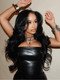 Dorsanee Curtain Bangs Body Wave 13x4 Transparent HD Lace Front Human Hair Wigs