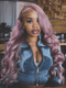 Dorsanee Lavender Purple 200 Density Body Wave 13x4 Lace Front Human Hair Wigs