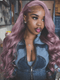 Dorsanee Lavender Purple 200 Density Body Wave 13x4 Lace Front Human Hair Wigs