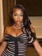 Dorsanee Peekaboo Black Blonde Straight Body Wave HD Lace Front Human Hair Wigs