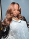 Dorsanee Peekaboo Brown Natural Black Body Wave 13x4 Lace Front Virgin Hair Wig