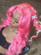 Dorsanee Pink Body Wave 13x4 Transparent HD Lace Front Human Hair Wigs