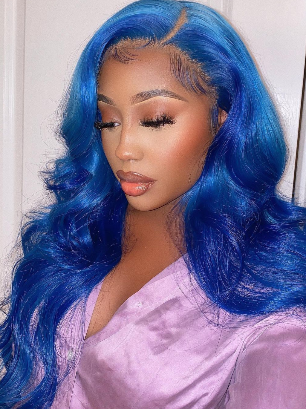 Dorsanee Royal Blue 200 Density 13x4 HD Lace Front Body Wave Virgin Human Hair Wigs