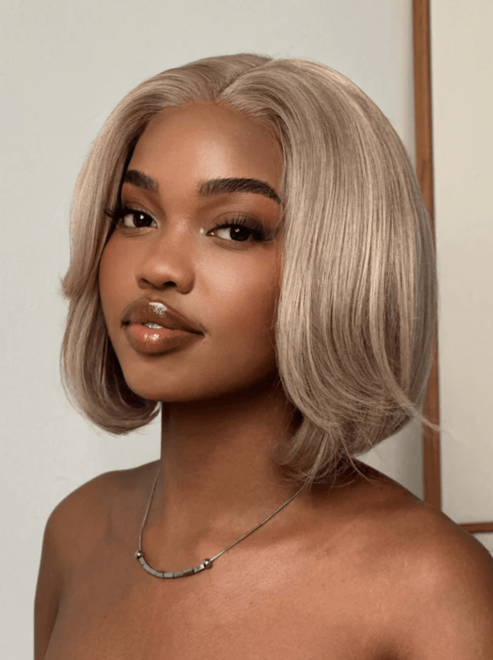 Dorsanee  Strawberry Honey Blonde Short Pixie Cut Bob 13x4 Lace Front Human Hair Wigs