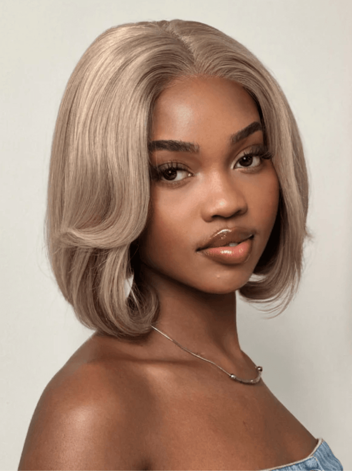 Dorsanee  Strawberry Honey Blonde Short Pixie Cut Bob 13x4 Lace Front Human Hair Wigs