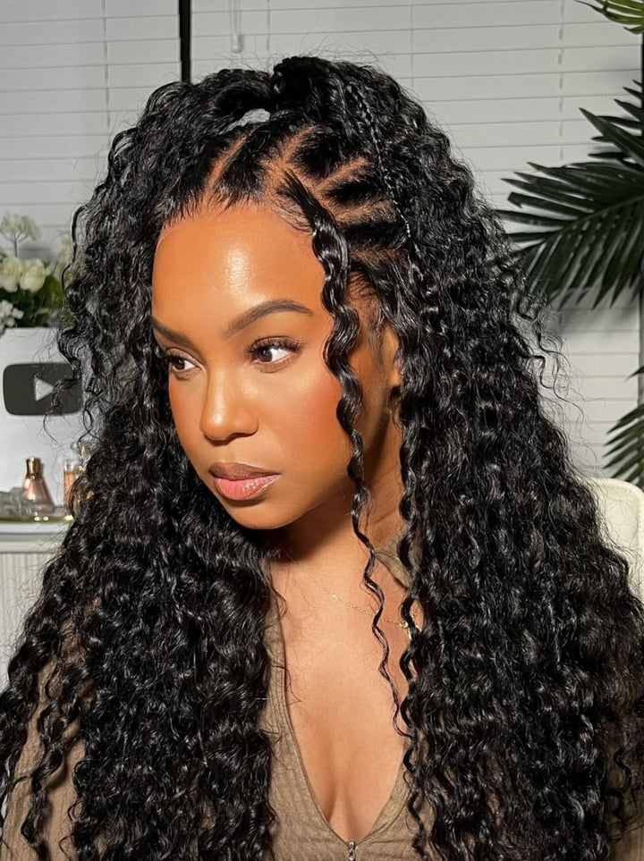 30"=$199 💥$200 OFF 2 Days Fast Shipping Water Wave Body Wave Bob Human Hair Wig