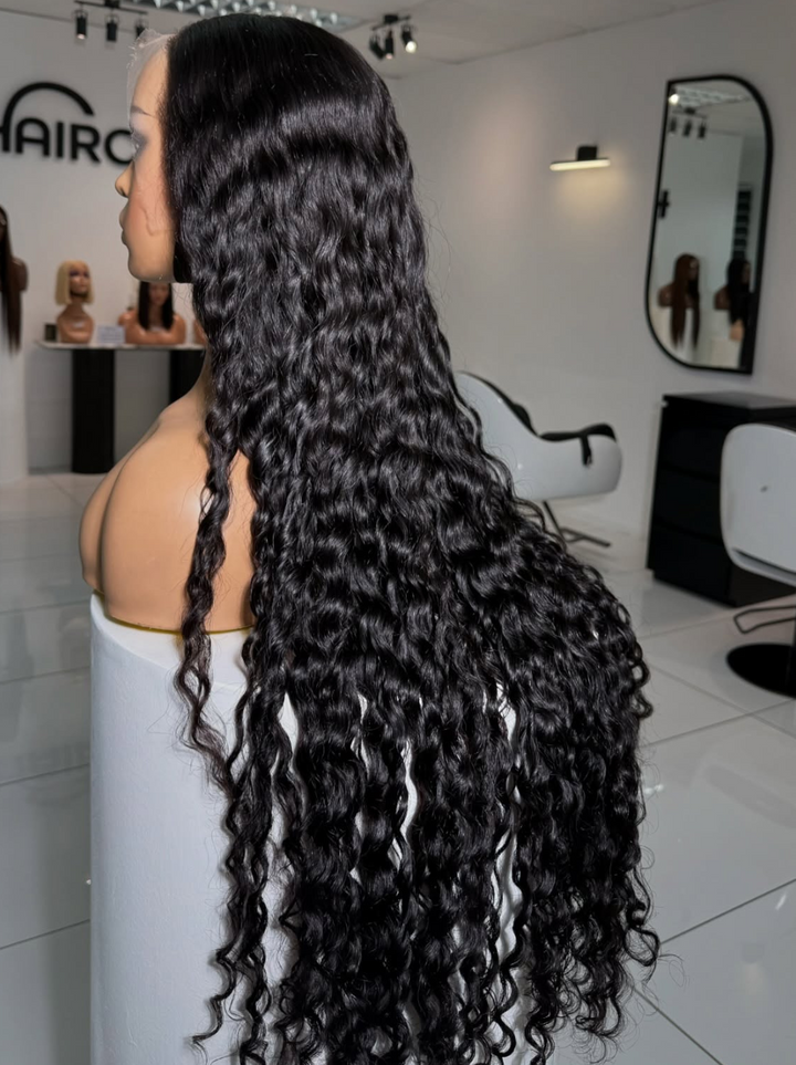 Dorsanee 250 300 Density Burmese Curly 13x4 HDLace Front Virgin Human Hair Wigs