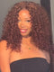 Dorsanee 250 300 Density Ginger Spanish Crimped Loose Curls 13x4 Lace Front Human Hair Wigs