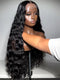 Dorsanee 250 300 Density Natural Loose Water Wave 13x4 Lace Front Human Hair Wigs